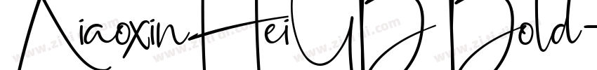 XiaoxinHeiGB Bold字体转换